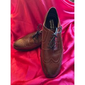 Bostonian Commonwealth Men's Wingtip Brogues Leather Dress Shoes Brown Size 10
